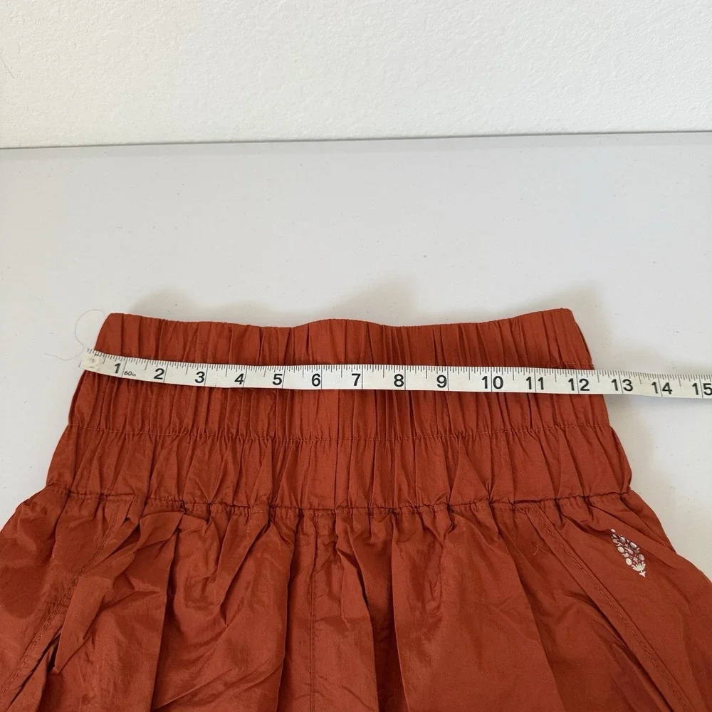 Free People Movement The Way Home Short Burnt Orange Rust Womens Small